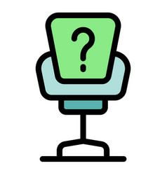 Free Job Chair Icon Flat