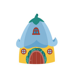 Funny Fantasy Gnome House Made Flower Flat