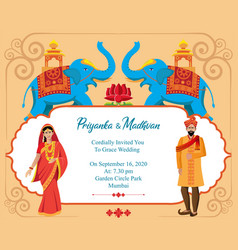 Indian Wedding Card Invitation Design Template