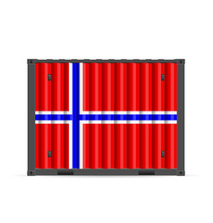 Cargo Container Norway Flag