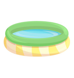 House Inflatable Pool Icon Cartoon Sea