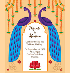 Indian Wedding Card Invitation Design Template