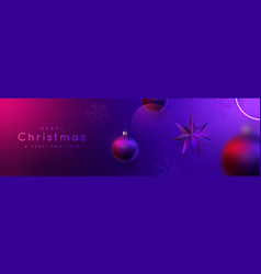 Modern Christmas Website Header Or Banner