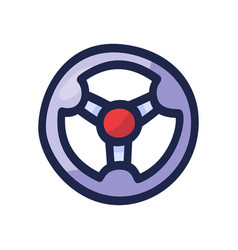 Steering Wheel Hand Drawn Outline Doodle Icon