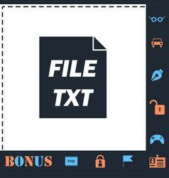 Txt File Icon Flat