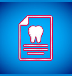 White Clipboard With Dental Card Or Patient