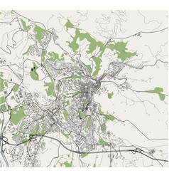 Map City Perugia Umbria Italy