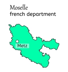 Moselle French Department Map