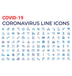 Coronavirus Covid-19 Pandemic Related Icons Set