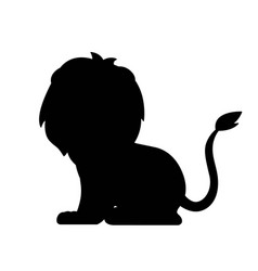 Dark Silhouette Of Lion