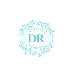 Dr Initials Letter Wedding Monogram Logos