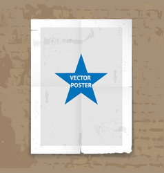 Grunge Tattered Folded Poster Template