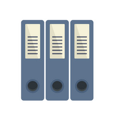 Syllabus Folders Icon Flat Isolated