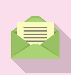 Pr Mail Letter Icon Flat Style