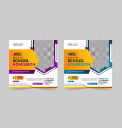 School Admission Social Media Post Template