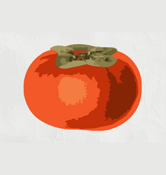 Hand Drawn Persimmon Sticker Design Resource