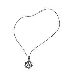 Necklace With Sun Charm