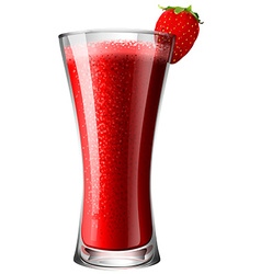 Strawberry Smoothie Mocktail In Glass