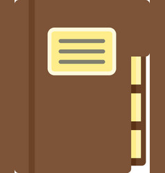 Syllabus Paper Folder Icon Flat Isolated