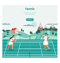 Tennis Tournament Web Banner Design