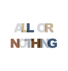 All Or Nothing Phrase Overlap Color