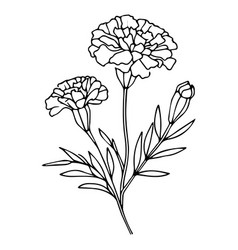 Traditional Mimiliis Small Marigold Tattoo Design