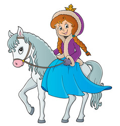 Winter Princess Riding Horse 1