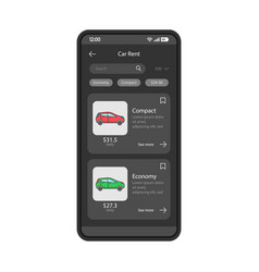 Car Rental App Interface Template