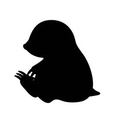 Dark Silhouette Of Mole