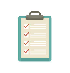 Syllabus To Do List Icon Flat Isolated