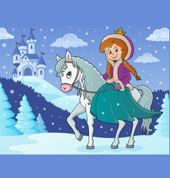 Winter Princess Riding Horse 2