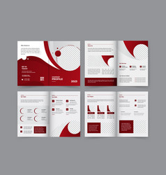 8 Page Corporate Brochure Template Design