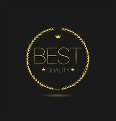 Best Quality Golden Laurel Wreath Label