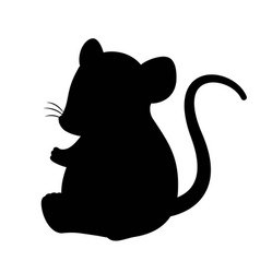 Dark Silhouette Of Mouse