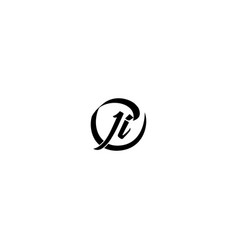 Ji Brush Style Logo Initial Concept With High