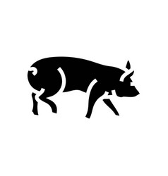 Running Pig Farm Glyph Icon