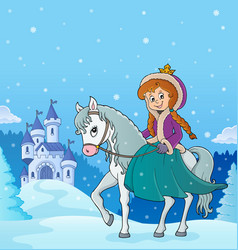 Winter Princess Riding Horse 3