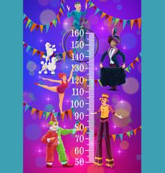 Kids Height Chart Circus Animal Trainers Handler