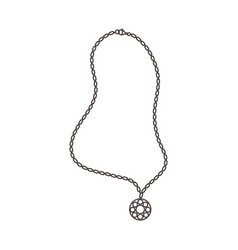 Necklace With Floral Charm