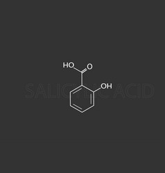 Salicylic Acid Molecular Skeletal Chemical Formula