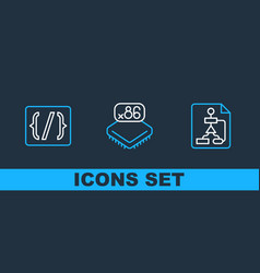 Set Line Flowchart Programming Language Syntax