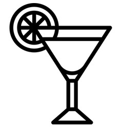 Sidecar Cocktail Icon Alcoholic Mixed Drink