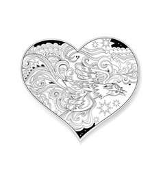 Fairyland Flying Firebird In The Heart Print