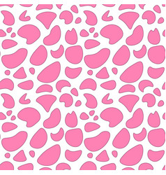 Howdy Pink Cow Spots Skin Print Seamless Pattern