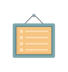 Syllabus Wall Board Icon Flat Isolated