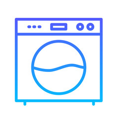 Washing Machine Line Gradient Icon Pictogram