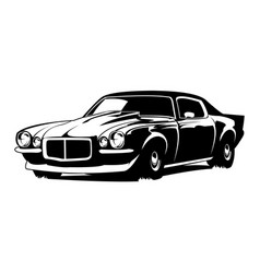 1970s Silhouette Chevy Camaro Car Logo