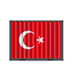 Cargo Container Turkey Flag