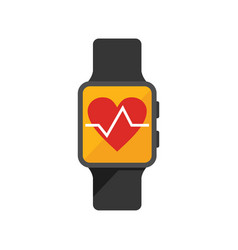 Medical Smartwatch Icon Flat Online