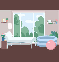 Room For Home Childbirth Flat Color